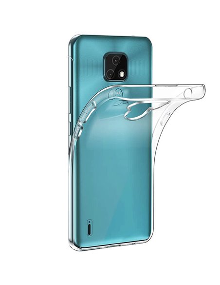 CUSTODIA per MOTOROLA MOTO E7, MOTO E7i - IN GEL TPU SILICONE TRASPARENTE