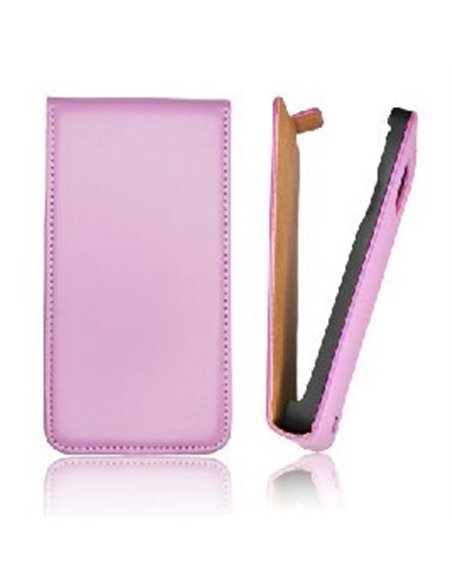 CUSTODIA VERTICALE SLIM FLIP PELLE per APPLE IPHONE 4, 4s COLORE VIOLA