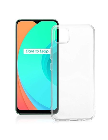 CUSTODIA per REALME C11 - IN GEL TPU SILICONE TRASPARENTE - ATTENZIONE: Non compatibile con versione 2021!