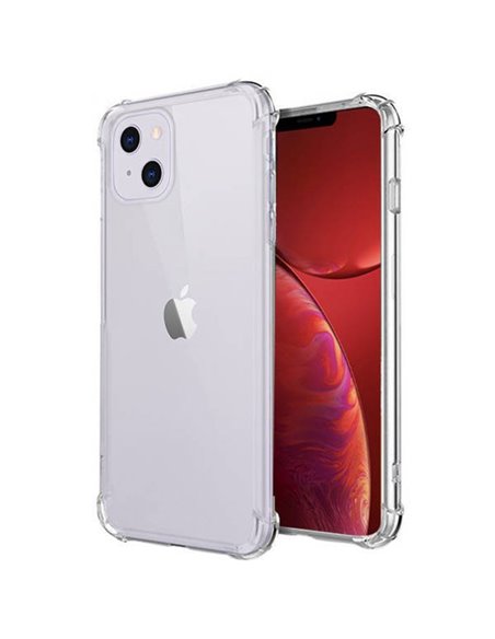 CUSTODIA per APPLE IPHONE 13 MINI (5.4') IN GEL TPU SILICONE TRASPARENTE SLIM 0,5mm CON BORDI RINFORZATI ANTI SHOCK