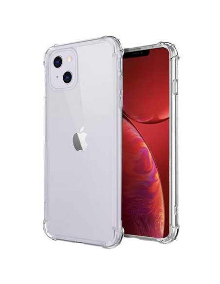 CUSTODIA per APPLE IPHONE 13 MINI (5.4') IN GEL TPU SILICONE TRASPARENTE SLIM 0,5mm CON BORDI RINFORZATI ANTI SHOCK