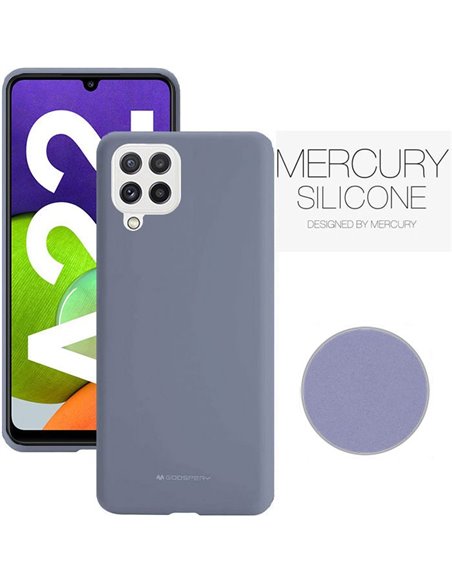 CUSTODIA per SAMSUNG GALAXY A22 (SM-A225F) - IN SILICONE CON INTERNO IN MICROFIBRA COLORE LAVANDA ALTA QUALITA' BLISTER - ATTENZ