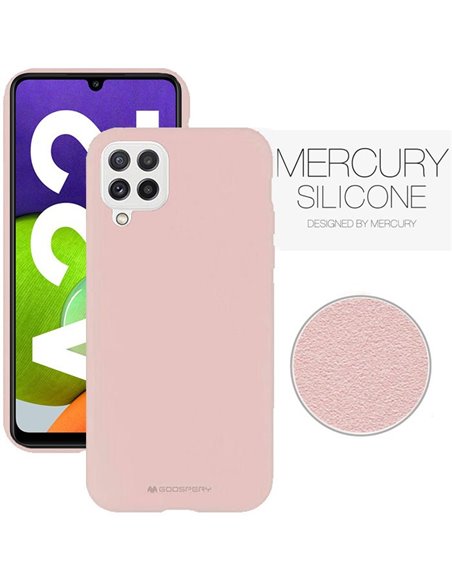 CUSTODIA per SAMSUNG GALAXY A22 (SM-A225F) - IN SILICONE CON INTERNO IN MICROFIBRA COLORE SABBIA ALTA QUALITA' BLISTER - ATTENZI