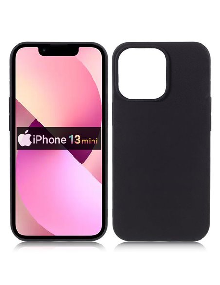 CUSTODIA per APPLE IPHONE 13 MINI (5.4') - IN GEL TPU SILICONE SLIM COLORE NERO SATINATO