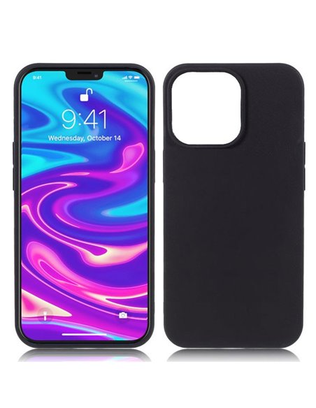 CUSTODIA per APPLE IPHONE 13 PRO (6.1') - IN GEL TPU SILICONE SLIM COLORE NERO SATINATO