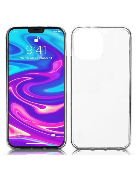 CUSTODIA per APPLE IPHONE 13 PRO (6.1') - IN GEL TPU SILICONE TRASPARENTE