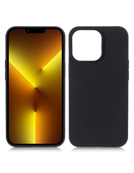 CUSTODIA per APPLE IPHONE 13 PRO MAX (6.7') - IN GEL TPU SILICONE SLIM COLORE NERO SATINATO