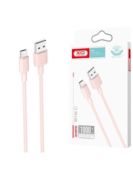 CAVO MICRO USB - LUNGHEZZA 1 MT COLORE ROSA XO NB156 BLISTER