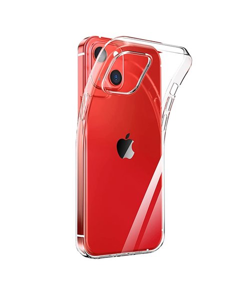 CUSTODIA per APPLE IPHONE 13 MINI (5.4') - IN GEL TPU SILICONE TRASPARENTE