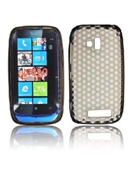 CUSTODIA GEL TPU SILICONE NOKIA 610 LUMIA COLORE NERO