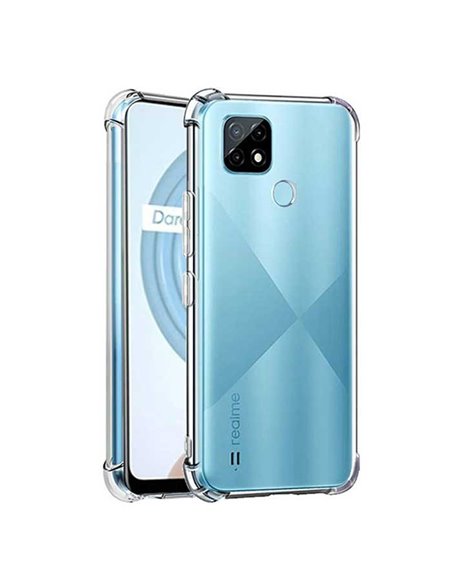 CUSTODIA per REALME C21 - IN GEL TPU SILICONE TRASPARENTE SLIM 0,5mm CON BORDI RINFORZATI ANTI SHOCK