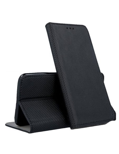 CUSTODIA per MOTOROLA EDGE 20 LITE (4G/5G) - FLIP ORIZZONTALE CON CHIUSURA MAGNETICA INVISIBILE E INTERNO IN TPU COLORE NERO