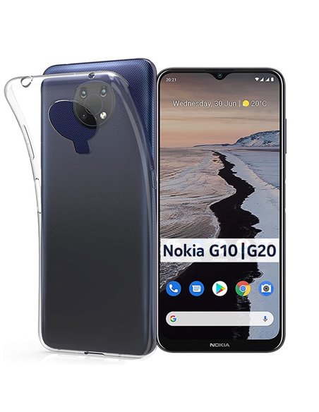 CUSTODIA per NOKIA G20, NOKIA G10, NOKIA 6.3 - IN GEL TPU SILICONE TRASPARENTE