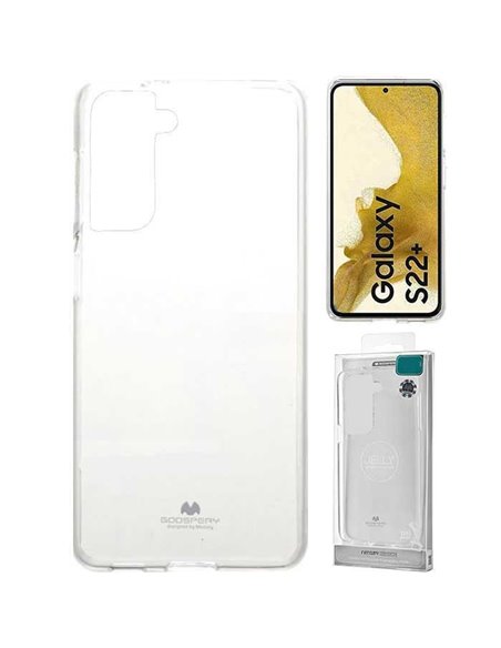 CUSTODIA per SAMSUNG GALAXY S22 PLUS 5G (SM-S906B) IN GEL TPU TRASPARENTE ALTA QUALITA' MERCURY BLISTER