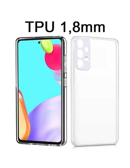 CUSTODIA per SAMSUNG GALAXY A33 5G (SM-A336) - IN GEL TPU SILICONE 1,8mm TRASPARENTE