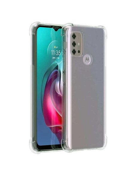 CUSTODIA per MOTOROLA MOTO G30, MOTO G10, MOTO G20, MOTO G10 POWER - IN TPU SILICONE TRASPARENTE E BORDI RINFORZATI ANTI SHOCK