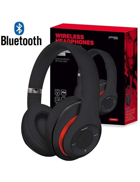 CUFFIA BLUETOOTH 3.0 - FASCIA PIEGHEVOLE CON MICROFONO INTEGRATO, LETTORE DI SCHEDE MICRO SD E RADIO FM NERO FH0916B PLATINET