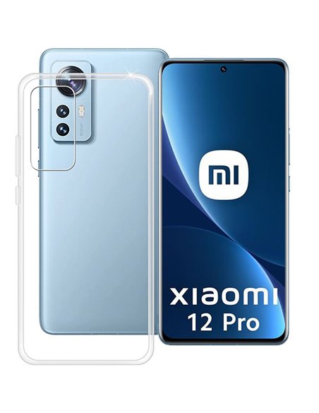 CUSTODIA per XIAOMI 12 PRO - IN GEL TPU SILICONE TRASPARENTE