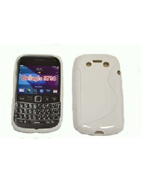 CUSTODIA GEL TPU SILICONE DOUBLE per BLACKBERRY Bold 9790 COLORE BIANCO