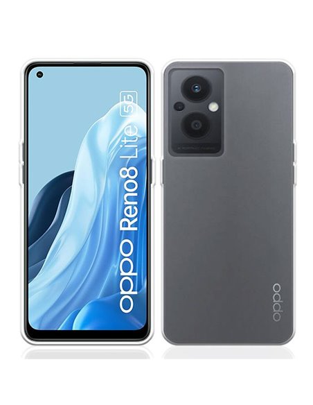 CUSTODIA per OPPO RENO 8 LITE, RENO 7 LITE, RENO 7Z - IN GEL TPU SILICONE TRASPARENTE