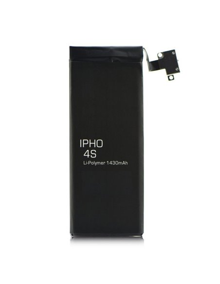 BATTERIA COMPATIBILE per APPLE IPHONE 4S 1430 mAh LI-ION + FLAT CABLE E CONNETTORE