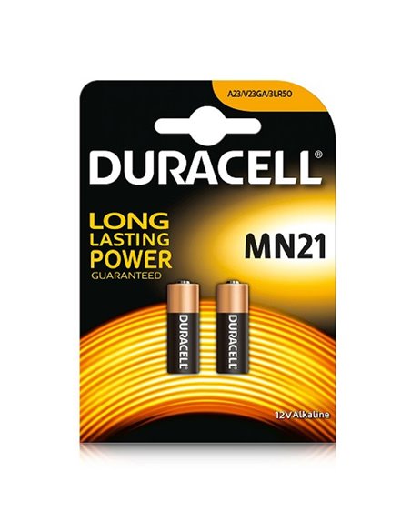 BATTERIE ALCALINE MN21/2 12V A23/V23GA/3LR50 LITIO BLISTER 2PZ DURACELL