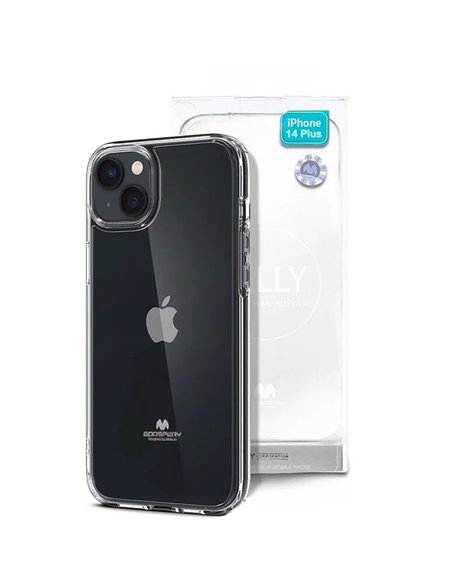 CUSTODIA per APPLE IPHONE 14 PLUS (6.7') IN GEL TPU SILICONE TRASPARENTE ALTA QUALITA' MERCURY BLISTER