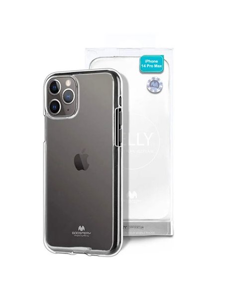 CUSTODIA per APPLE IPHONE 14 PRO MAX (6.7') IN GEL TPU SILICONE TRASPARENTE ALTA QUALITA' MERCURY BLISTER