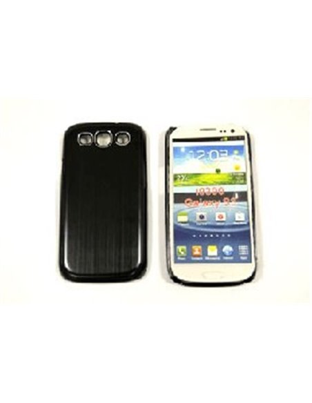 CUSTODIA RIGIDA per SAMSUNG I9300 Galaxy S3, I9305 Galaxy S3 LTE 4G NERO