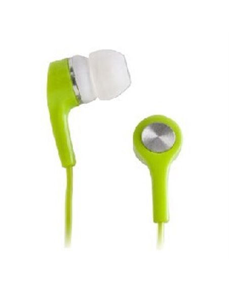 AURICOLARE STEREO SILICONE MP3/MP4 JACK DA 3,5 mm COLORE VERDE