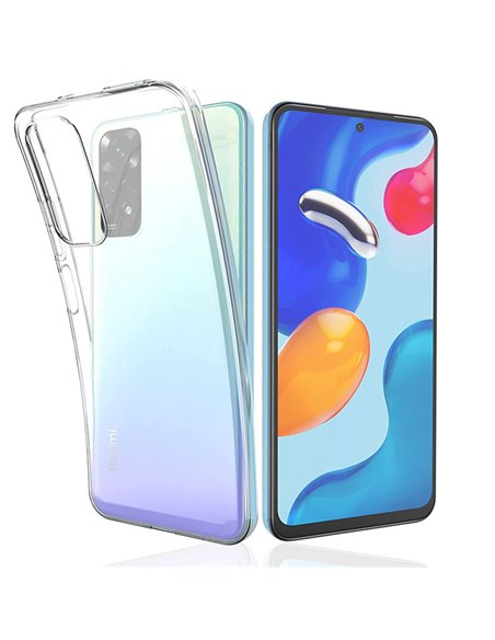 CUSTODIA per XIAOMI REDMI NOTE 11 PRO (4G/5G), REDMI NOTE 12 PRO (4G) IN SILICONE TRASPARENTE