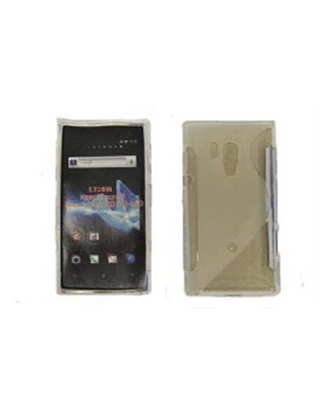 CUSTODIA GEL TPU SILICONE DOUBLE per SONY XPERIA ACRO S, LT26W COLORE BIANCO