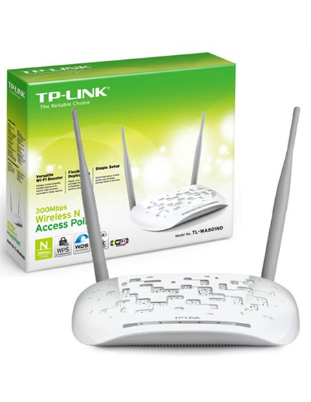 ACCESS POINT N 300Mbps CON TECNOLOGIA MIMO E QUICK SETUP SECURITY COLORE BIANCO TL-WA801N TP-LINK