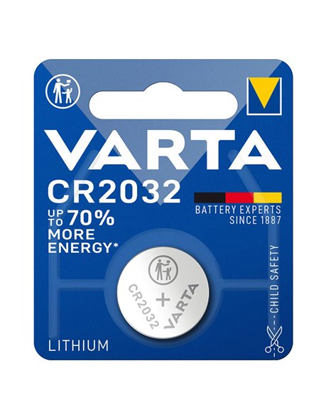 BATTERIA CR2032 BOTTONE LITIO BLISTER 1PZ VARTA