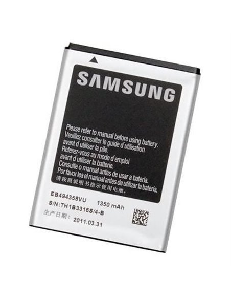 BATTERIA ORIGINALE SAMSUNG EB494358VU per S5670 GALAXY FIT, S5830 GALAXY ACE 1350mAh LI-ION BULK SEGUE COMPATIBILITA'..