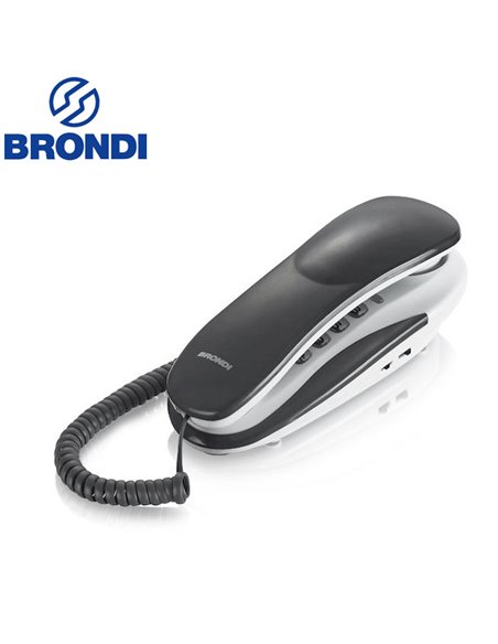 TELEFONO FISSO (GONDOLA) BRONDI KENOBY COLORE GRIGIO E BIANCO