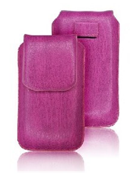 CUSTODIA IN PELLE A SACCHETTO IPHONE 3, 4, 4S COLORE VIOLA