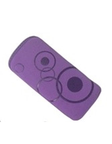 CUSTODIA A SACCHETTO IN TESSUTO per APPLE IPHONE 4, 4s E MODELLI SIMILARI FANTASIA FLEX COLORE VIOLA