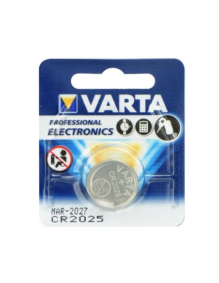 BATTERIA A BOTTONE CR 2025 LITIO 3V (CONFEZIONE SINGOLA) VARTA BLISTER