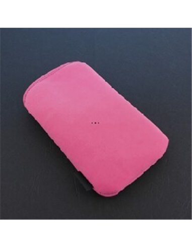 CUSTODIA SACCHETTO IN TESSUTO SCAMOSCIATO per APPLE IPHONE 2G, 3G, 3GS, 4, 4S E MODELLI SIMILARI COLORE ROSA