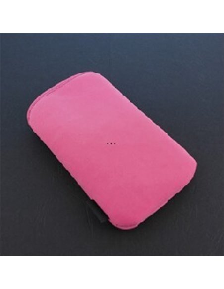 CUSTODIA SACCHETTO IN TESSUTO SCAMOSCIATO per APPLE IPHONE 2G, 3G, 3GS, 4, 4S E MODELLI SIMILARI COLORE ROSA