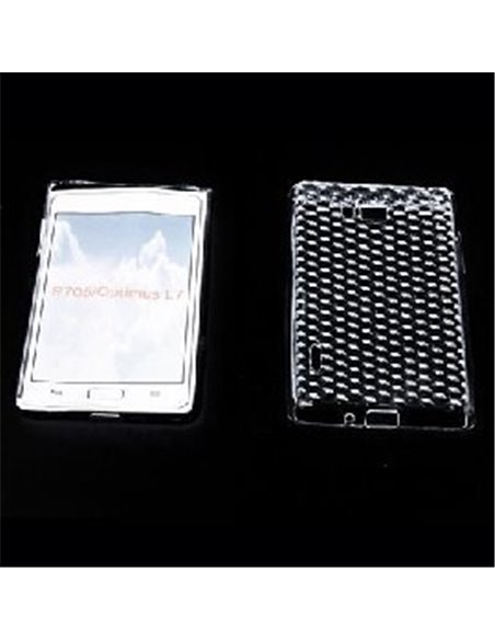 CUSTODIA GEL TPU SILICONE per LG P700 Optimus L7, P705 COLORE BIANCO
