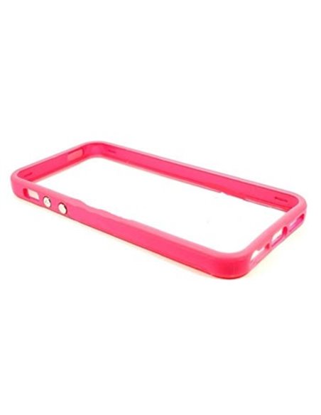 CUSTODIA GEL TPU SILICONE BUMPER per APPLE IPHONE 5, 5S COLORE ROSA