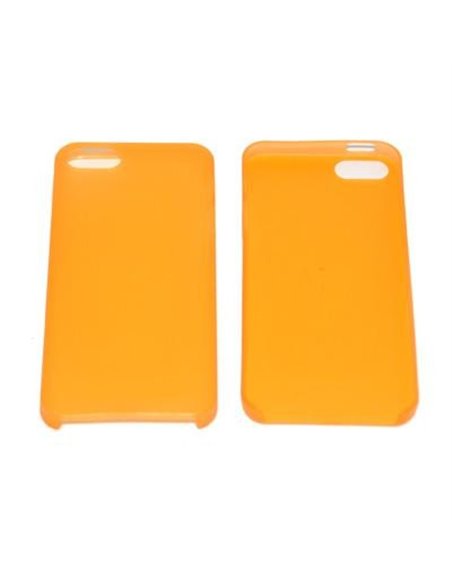 CUSTODIA per APPLE IPHONE SE, IPHONE 5S, IPHONE 5 - BACK RIGIDA SLIM COLORE ARANCIONE