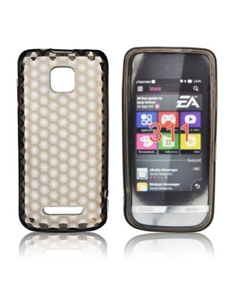 CUSTODIA GEL TPU SILICONE NOKIA ASHA 311 COLORE NERO