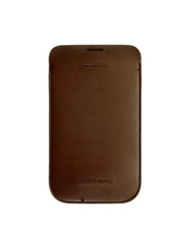 CUSTODIA A SACCHETTO ORIGINALE SAMSUNG EFC-1J9LDEGSTD COLORE MARRONE SCURO per N7100 GALAXY NOTE 2 BLISTER
