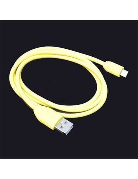 CAVO MICRO USB - LUNGHEZZA 1 MT COLORE GIALLO