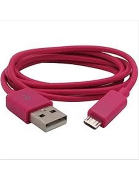 CAVO MICRO USB - LUNGHEZZA 1 MT COLORE ROSSO