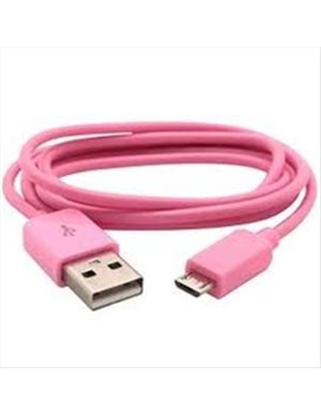 CAVO MICRO USB - LUNGHEZZA 1 MT COLORE ROSA