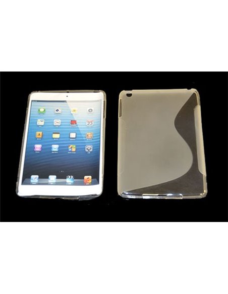 CUSTODIA GEL TPU SILICONE DOUBLE per APPLE IPAD MINI 3, IPAD MINI 2, IPAD MINI COLORE BIANCO